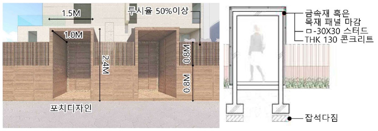 진입조경물 예시도